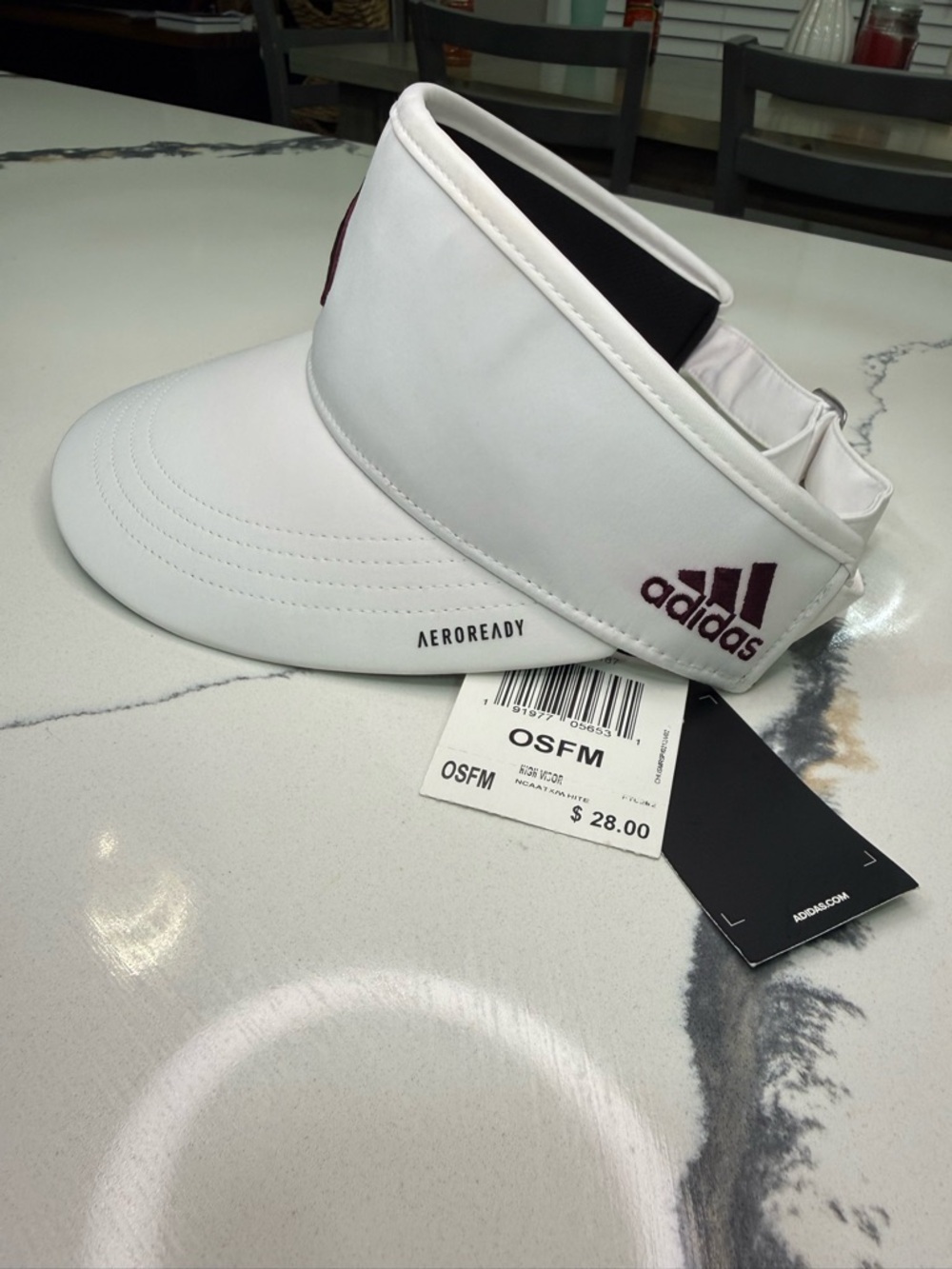 Texas State University Adjustable Visor Adidas New